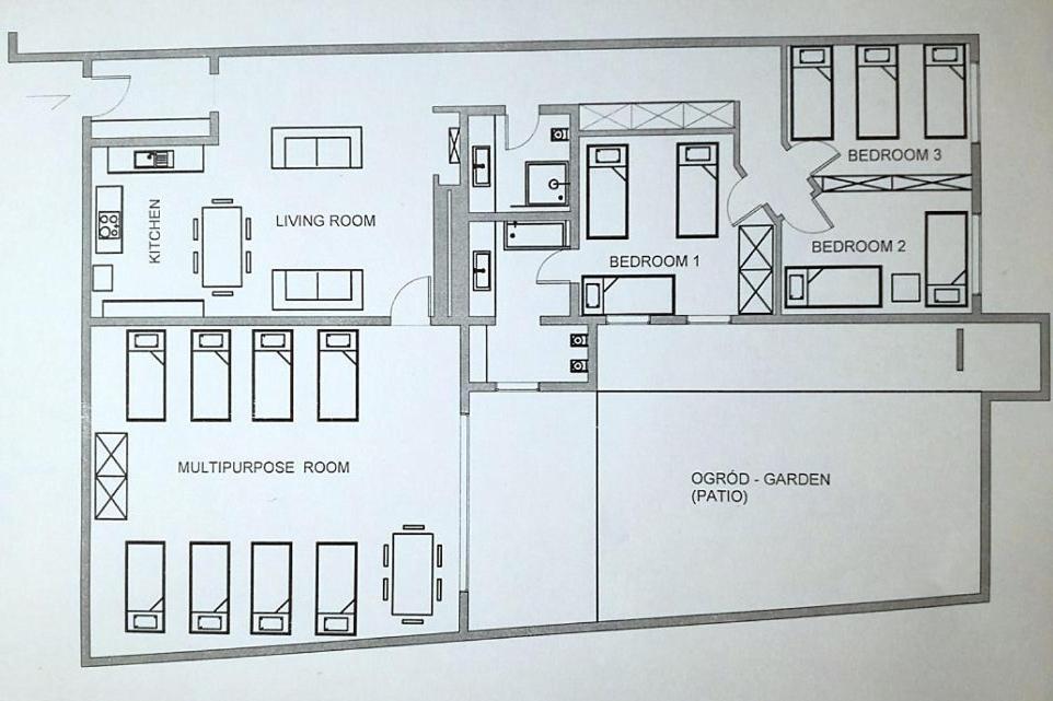 Apartment With Garden In City Center クラクフ エクステリア 写真